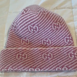 Gucci GG diagonal-stripe knitted beanie